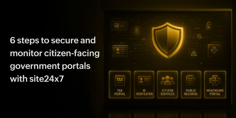 Securing and Monitoring Citizen Facing Government Portals