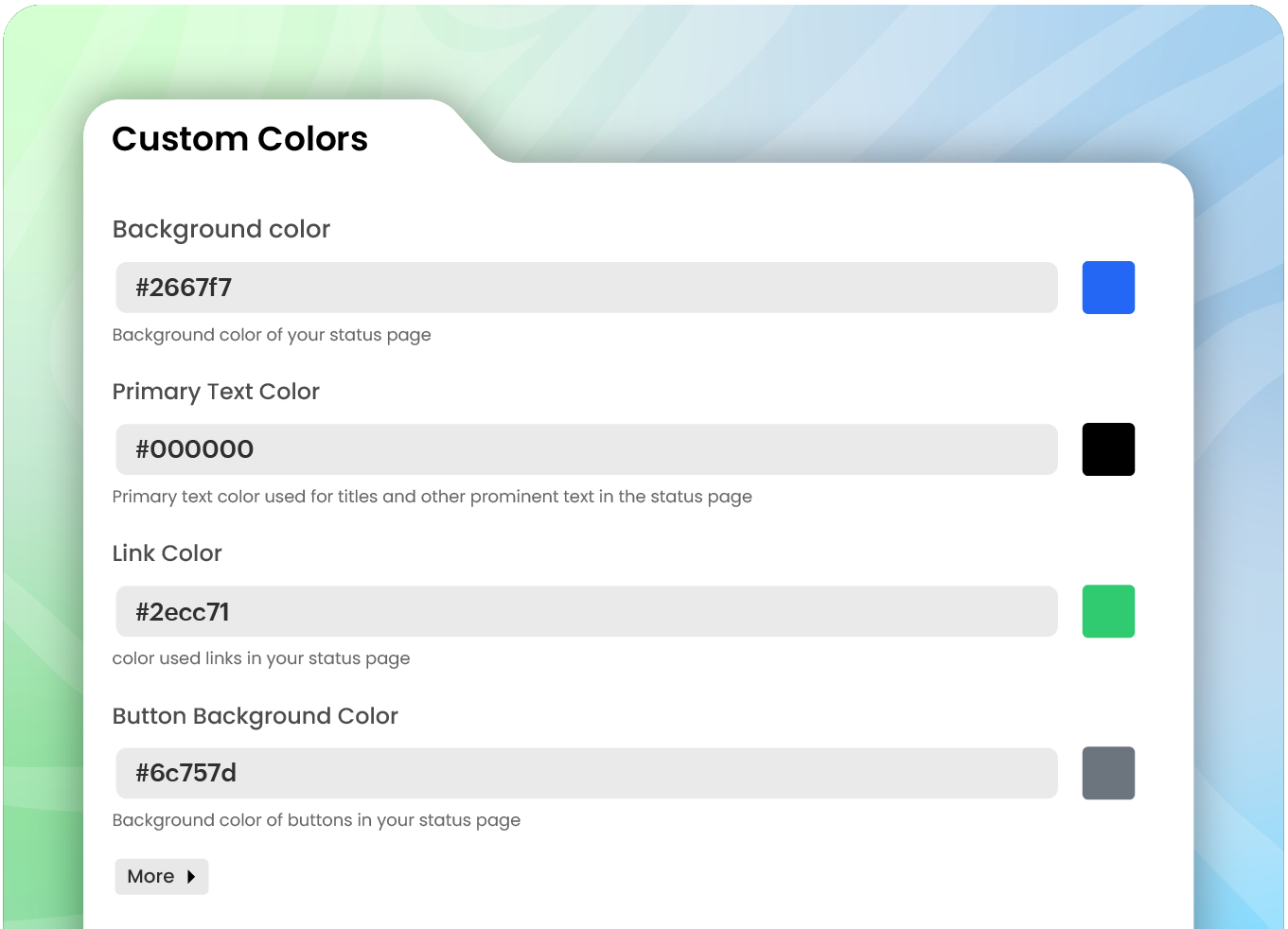 Custmized colors Statusiq.webp