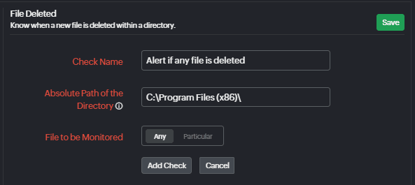 File deleted check