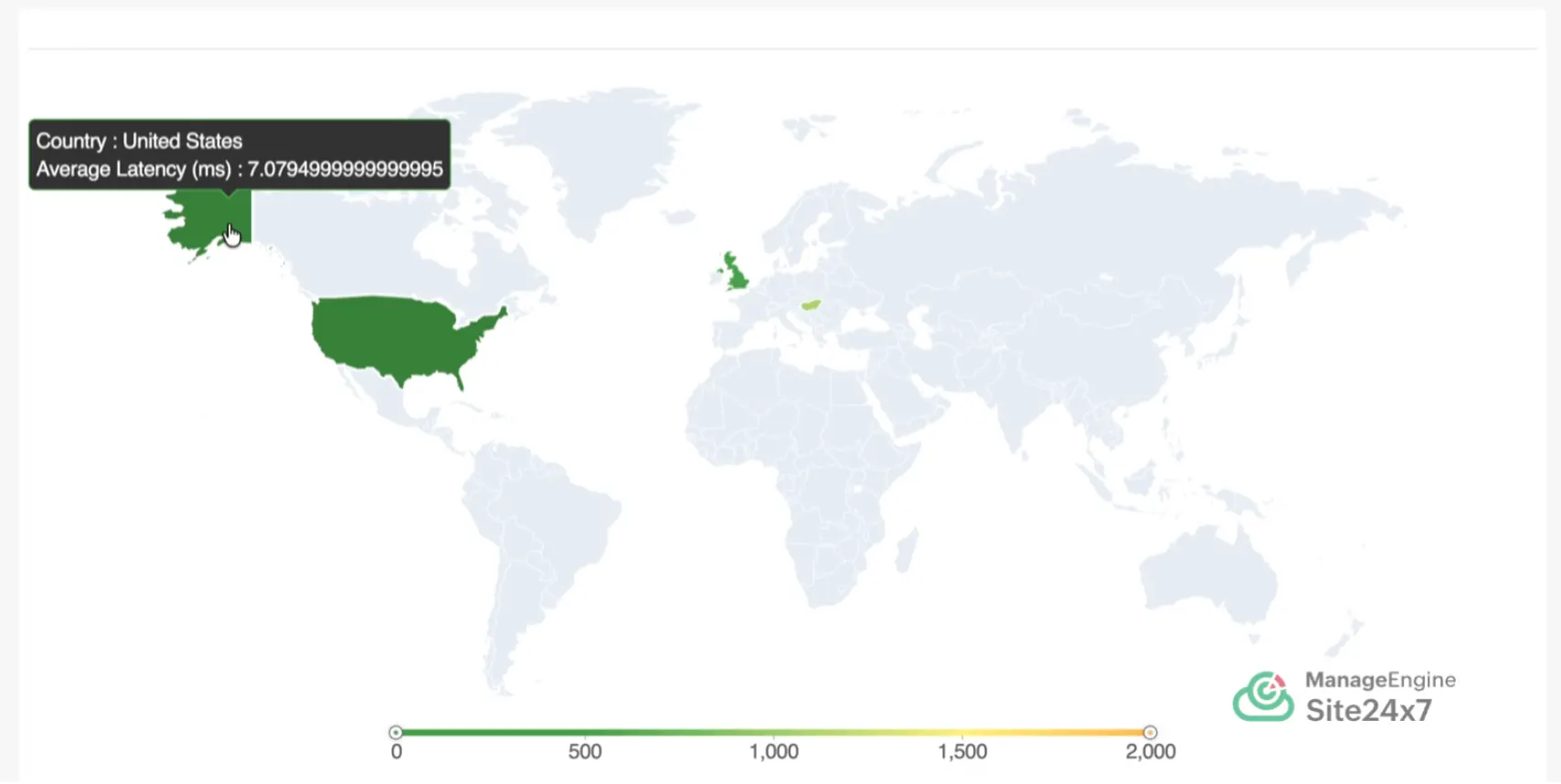Dashboard illustration representing broad ISP health visibility across regions