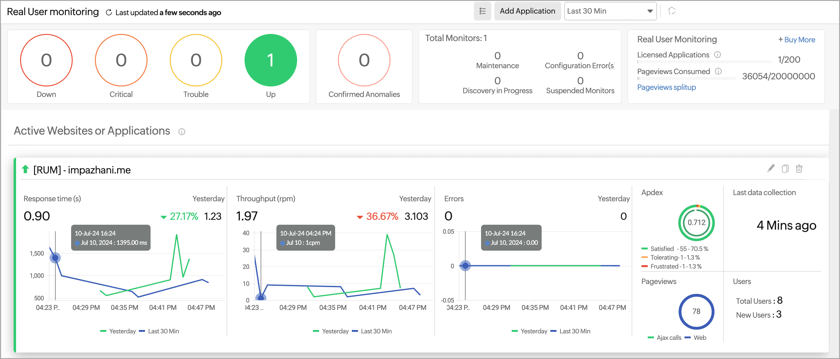 Real-time assessment