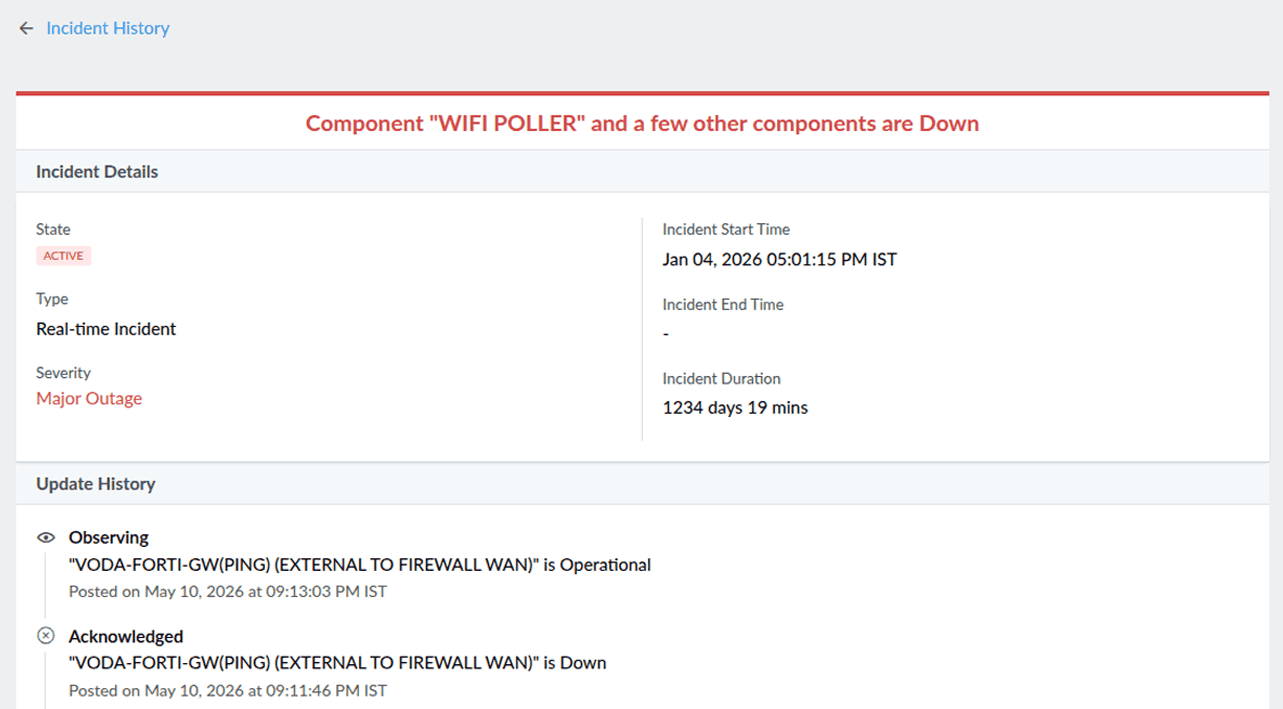 Component wifi poller