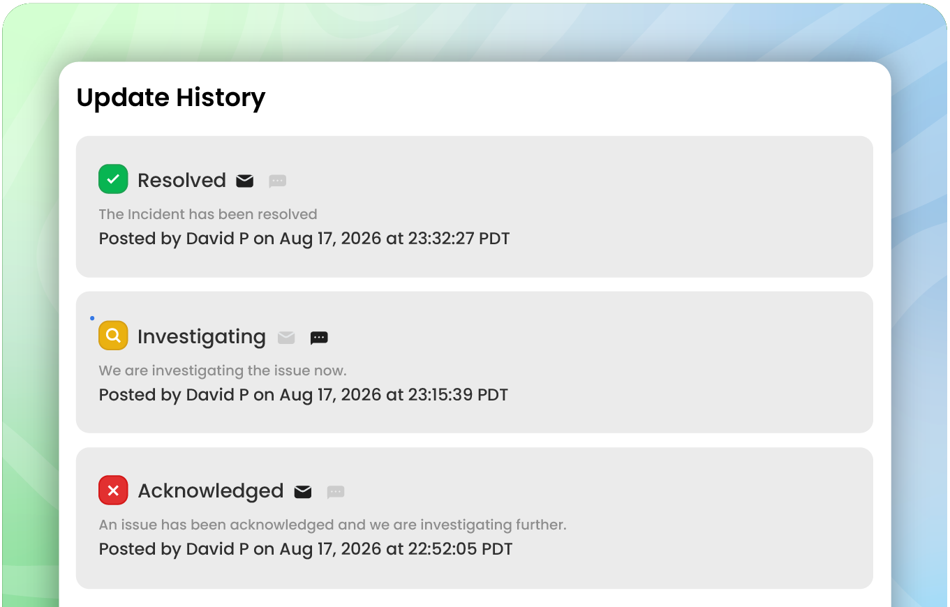 Update History Statusiq